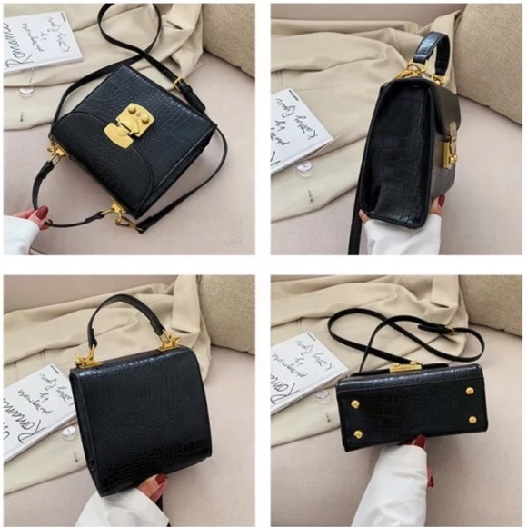 SALE! Women Mini Small Square Stone Pattern Crossbody Bag - Picture 3 of 4